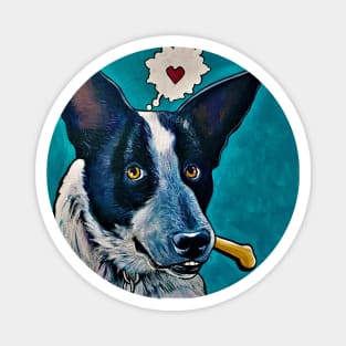 Blue Heeler Dog Bandit Magnet